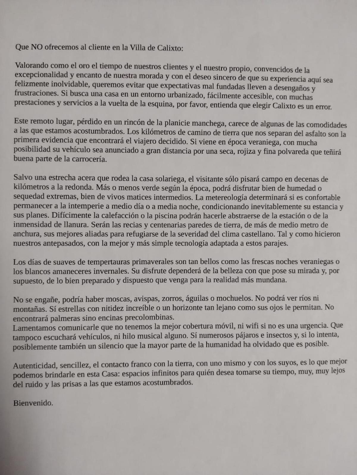 Agroturismo Calixto Villarrobledo Eksteriør bilde
